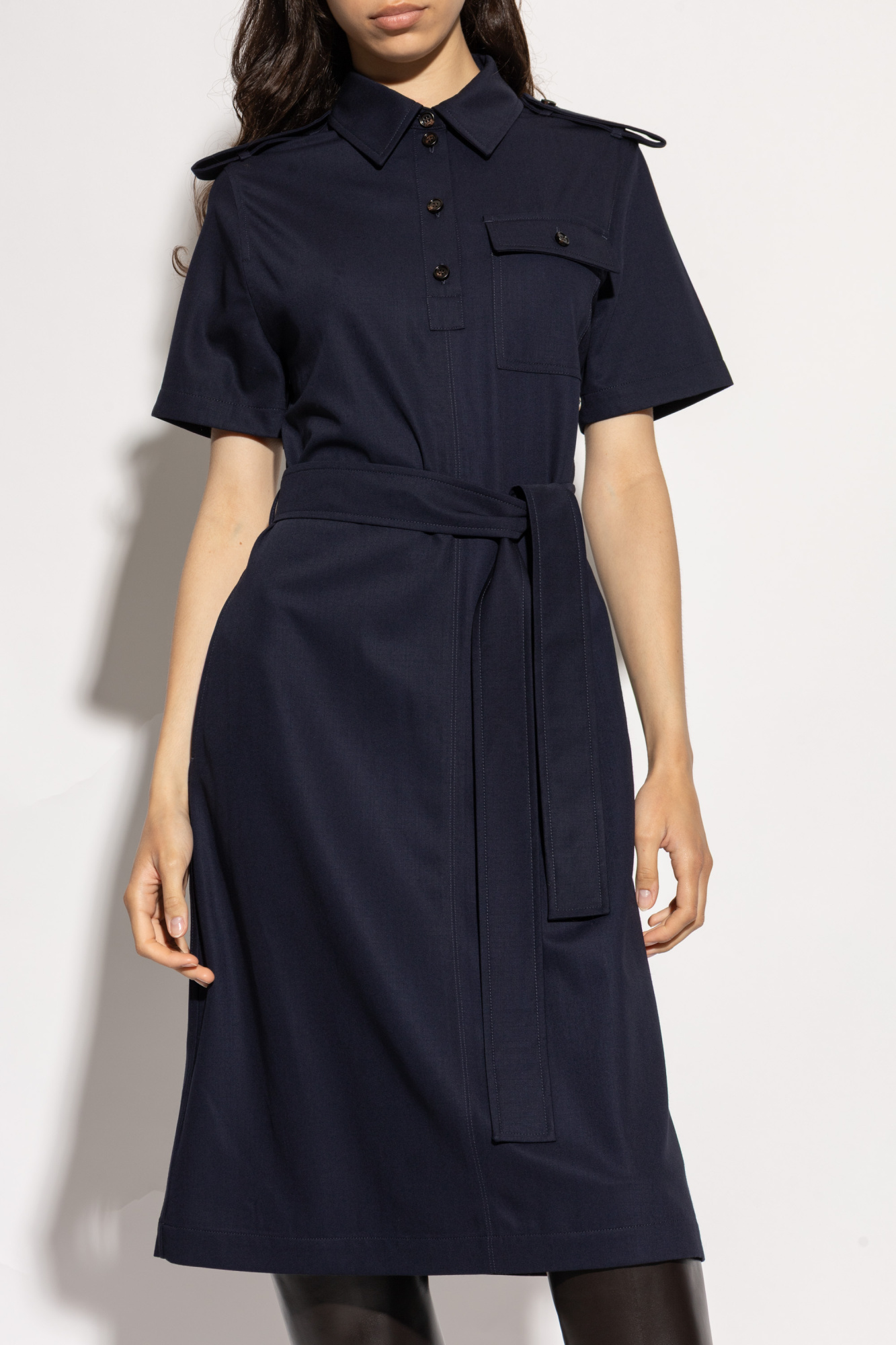 Burberry Wool dress with epaulettes | Women's Clothing | Vitkac